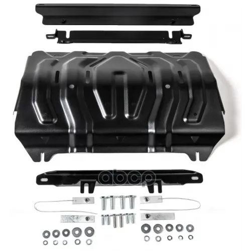 Защита Радиатора + Комплект Крепежа, Сталь, Mitsubishi L200 2015-, V - 2.4D 2.4D H.p./Mitsubishi Pa Автоброня 111.04046.2