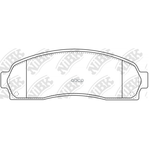 Тормозные Колодки Дисковые Toyota 4 Runner 09- NiBK 