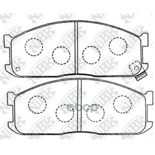 Колодки Тормозные Передние NiBK 