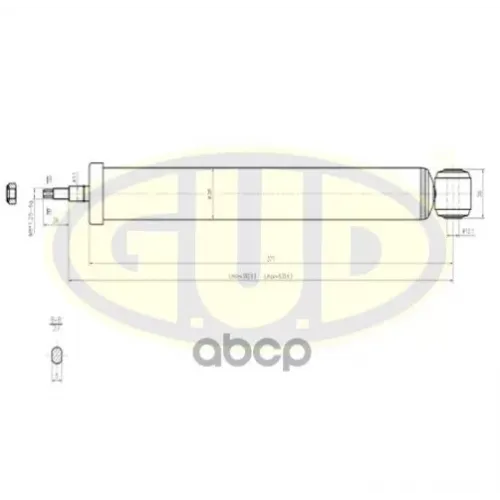 Амортизатор Ford Focus 1 98- 1.4-2.0 Задн.лев./Прав.газ G.U.D 