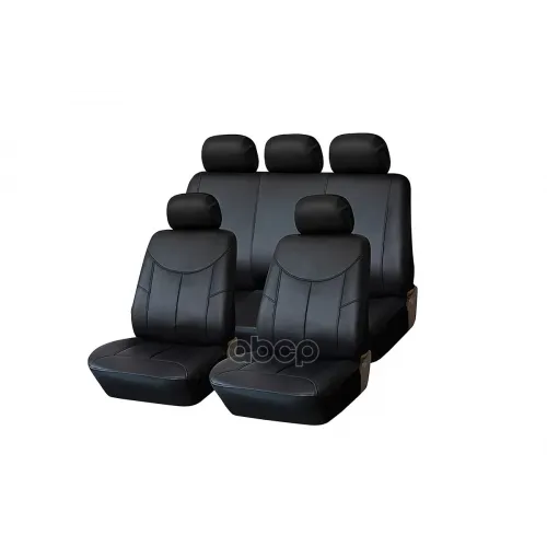 Чехлы Универсальные Style. Экокожа. Черные. Srs Airbag. 11 Предметов. Поролон 3Мм. 4 Молнии Kraft 