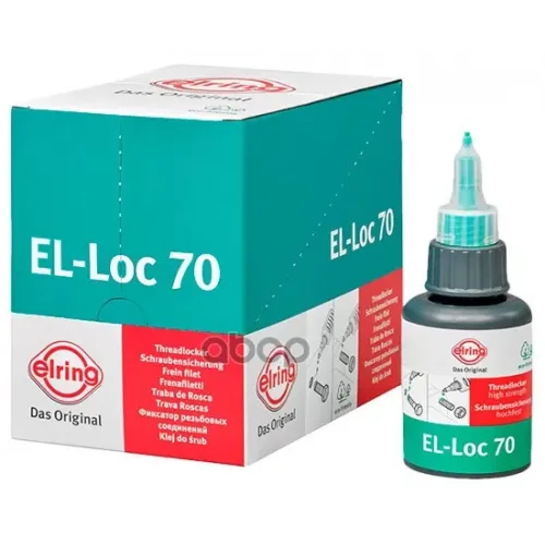 Герметик El-Loc 70 [Бирюзовый, Флакон 50Ml] [-55C...+180C] Elring 954.010