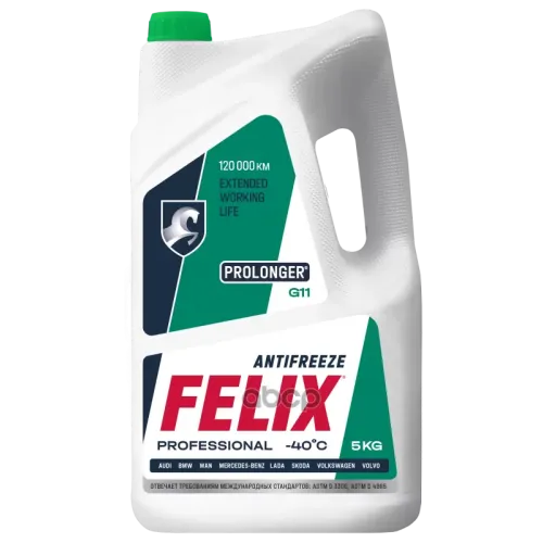 Felix Prolonger G11 Антифриз Зеленый Готовый (5L) Felix 