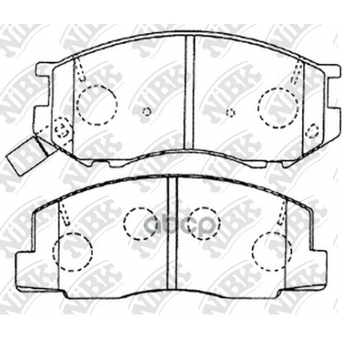 Тормозные Колодки Дисковые Toyota Liteace 79- 1.3 NiBK 