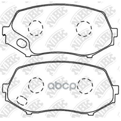 Pn3514 Колодки Тормозные Mitsubishi Canter 01- Перед. Nibk NiBK 