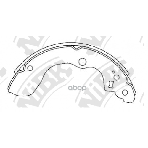 Fn9801 Колодки Тормозные Suzuki Sx4 09- 1.6 Барабан. Nibk NiBK 