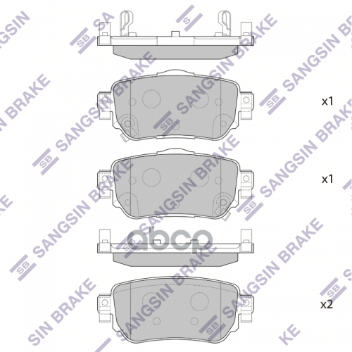 Колодки Тормозные Дисковые, Задние Sangsin brake 