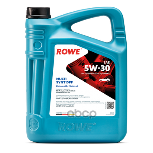 ROWE Rowe Hightec Multi Synt Dpf 5W-30 Sp C3 Моторное Масло Синтетическое 5L