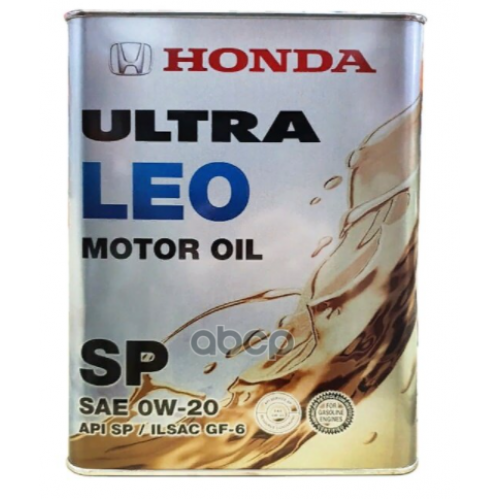 HONDA Масло Моторное 0W20 Honda 4Л Синтетика Ultra Leo-Sp