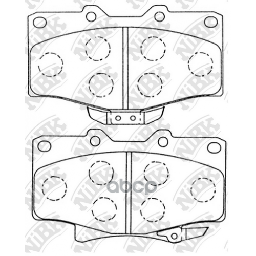 Тормозные Колодки Дисковые Toyota 4 Runner 93- 3.0 NiBK 