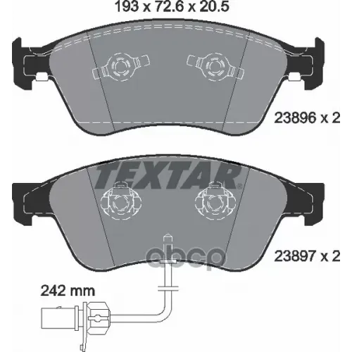  Колодки Дисковые Textar 23950 203 0 5 Textar 