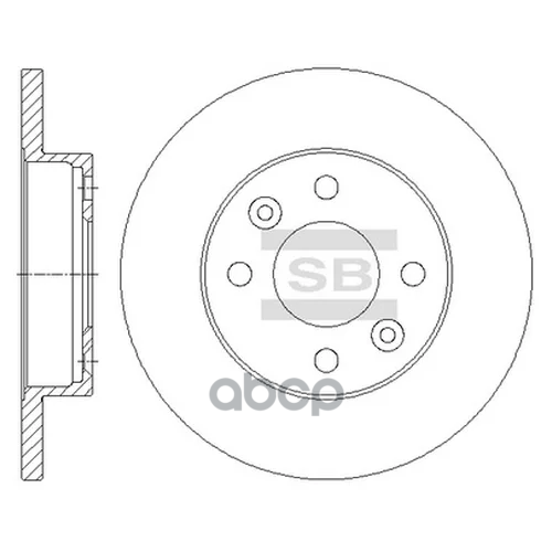 Диск Тормозной Renault Logan/Clio/Megane/Sandero Передний Не Вент.d 238Мм. Sangsin brake 