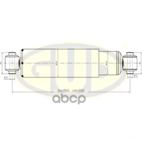 Амортизатор Chr Voyager 95-00 Зад G.U.D 