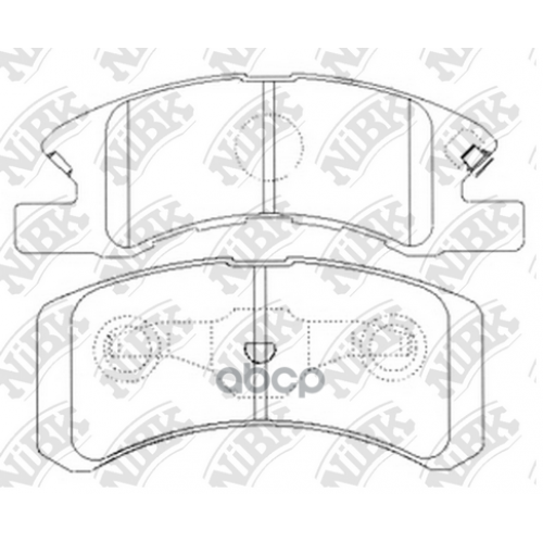 Pn6428 Колодки Тормозные Mitsubishi Mirage 12- 1.0 Nibk NiBK 
