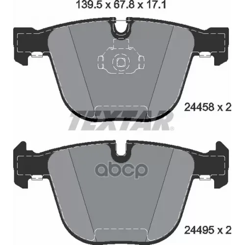 Колодки Тормозные Дисковые К Т 4 Шт. Textar 