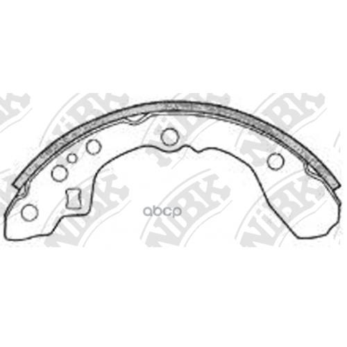 Колодки Тормозные Задние NiBK 