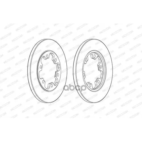 Диск Торм.зад.ford Transit 13-> Ferodo 