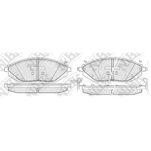 Колодки Тормозные Дисковые Перед NiBK 