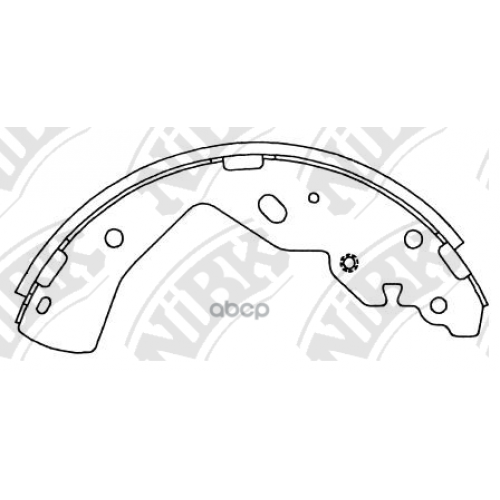 Fn3413 Тормозные Колодки Барабанные Mazda Bt-50 Nibk NiBK 