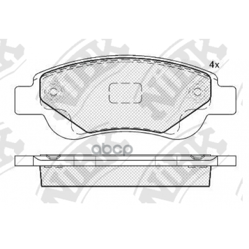 Тормозные Колодки Дисковые Toyota/Psa Aygo/C1/107 NiBK 