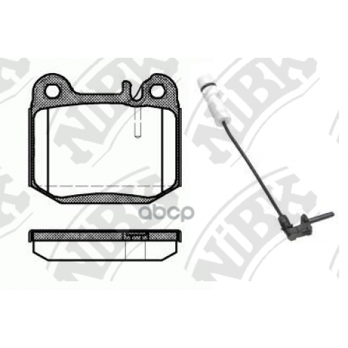 Тормозные Колодки Дисковые Mb M-Class(W163) NiBK 