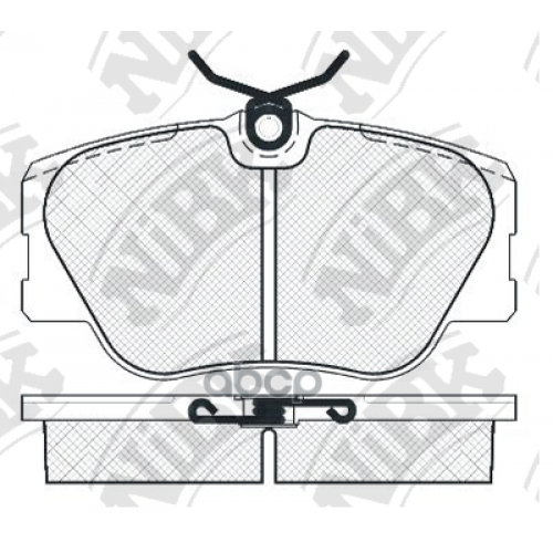 Тормозные Колодки Дисковые Mb W124 NiBK 