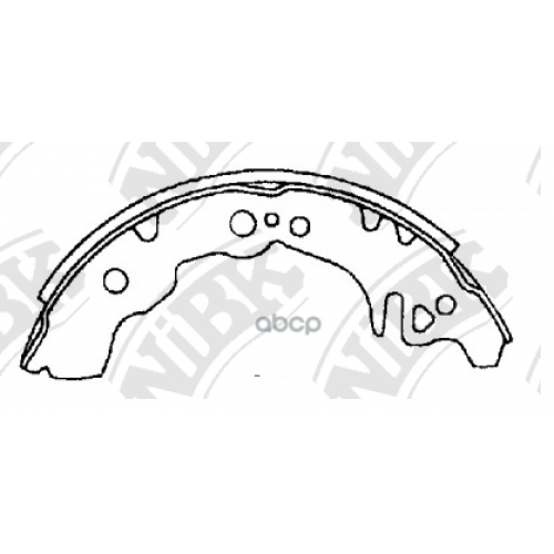 Тормозные Колодки Барабанные Toyota Bb 06- 1.5 NiBK 