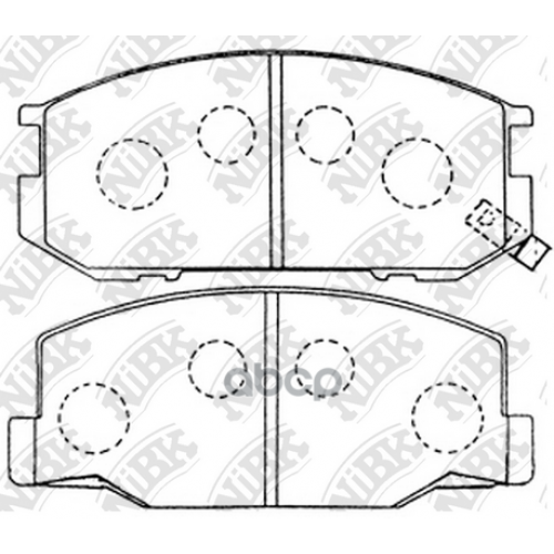 Тормозные Колодки Дисковые Toyota Celica 81- 2.8 NiBK 