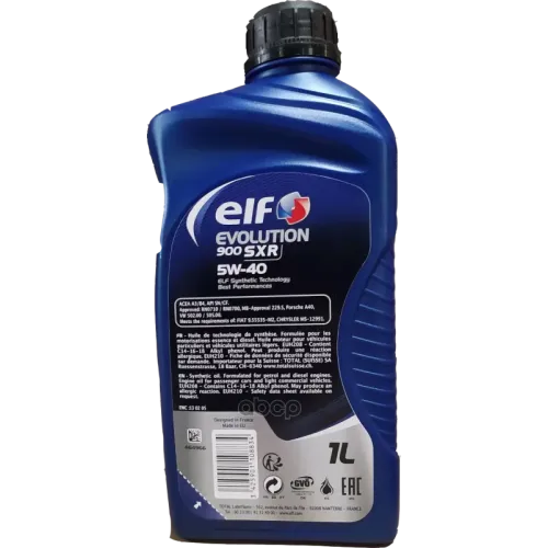 ELF Масло Для 4-Х Тактных Двигателей Elf Evol. 900 Sxr 5W40 12B1l