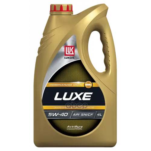 LUKOIL Масло Моторное Люкс Синт., Sn/Cf, Sae 5W-40, 4Л.