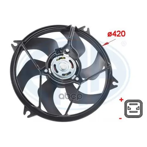 Вентилятор Радиатора Citroen Berlingo/Peugeot Partner 385Mm Era 