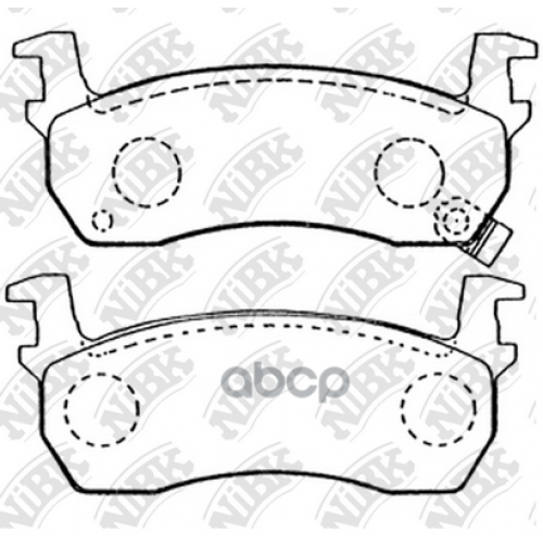 Тормозные Колодки Дисковые Nissan Micra 82- NiBK 