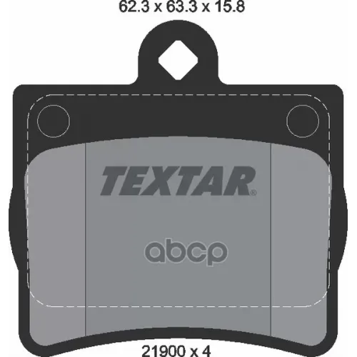 Колодки Тормозные Дисковые К Т 4 Шт. Textar 