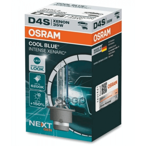 Лампа D4s 42V 35W P32d-5 Xenarc Cool Blue Intense (Next Generation) Osram 