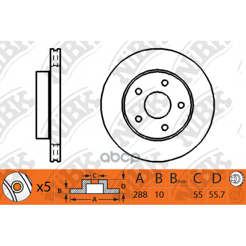 Диск Тормозной NiBK 