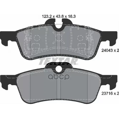 Колодки Тормозные Дисковые К Т 4 Шт. Textar 