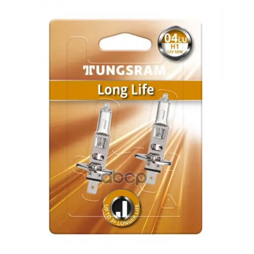 Лампа H1 12V- 55W (P14,5S) (Увелич. Срок Службы) Long Life (Блистер 2Шт.) 93105779 TUNGSRAM 