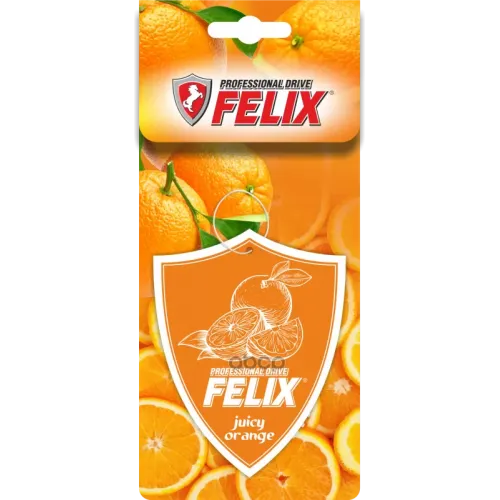 Ароматизатор Бумаж. Брызги Сочного Апельсина 25Г(40Шт) Felix 