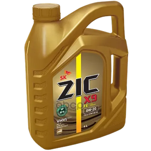 ZIC Масло Моторное 0W20 Zic X9 Fe 4Л Синтетика Api Sp Ilsac Gf-6