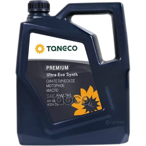 Taneco Масло Моторное Синтетическое Taneco Premium Ultra Eco Synth Sae 5W-30 Канистра 4 Л