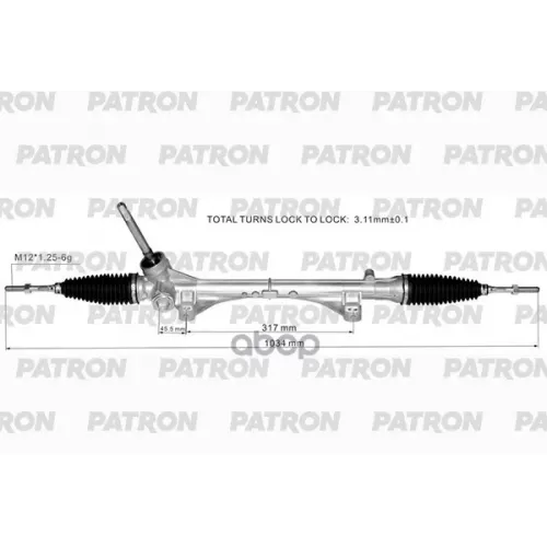 Рейка Рулевая Nissan Juke(F15) 10- PATRON 