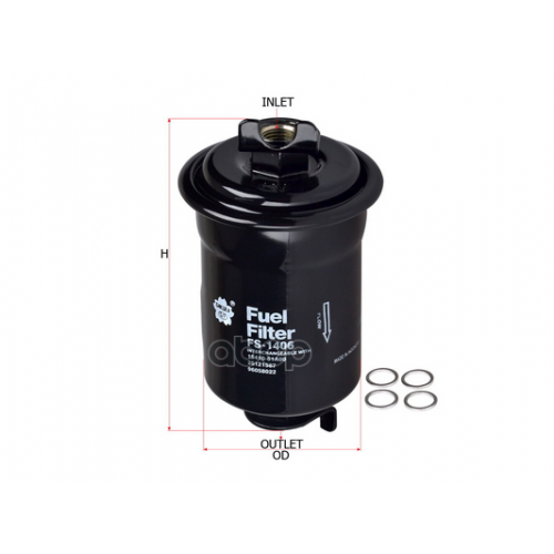 Фильтр Топливный Toyota Hiace /Previa 2.4 89-98 Sakura 