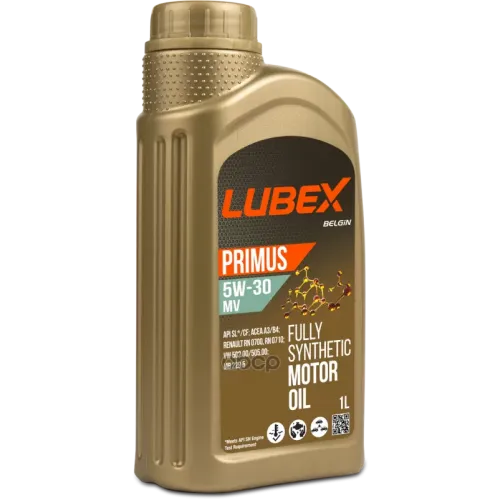 LUBEX L034-1324-1201 Lubex Синт-Ое Мот.масло Primus Mv 5W-30 Cf/Sl A3/B4 (1Л)