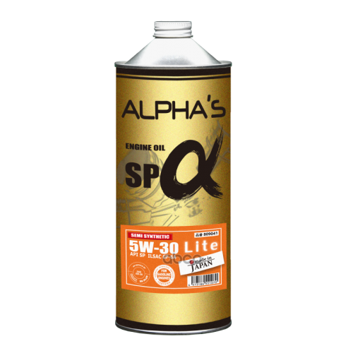 ALPHA’S Масло Моторное 5W-30 1Л Sp Lite (Полусинтетика)