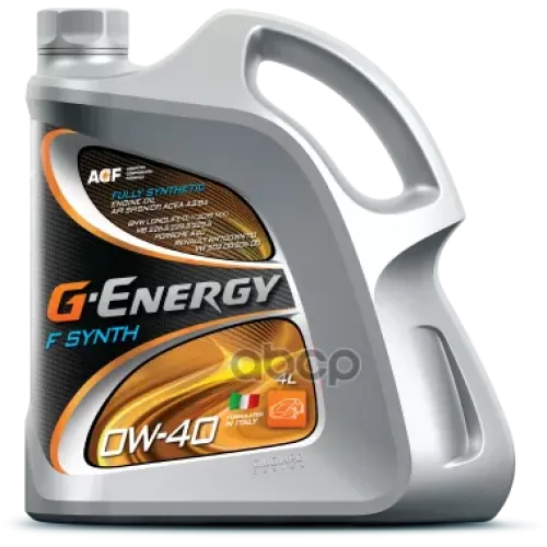 G-Energy Масло Моторное 0W40 G-Energy F Synth 4Л Синтетика