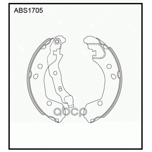 Колодки Тормозные Барабанные Зад ALLIED NIPPON 