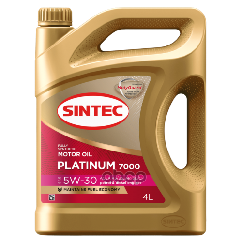 SINTEC Масло Моторное Синт. Sintec Platinum 7000 Sae 5W-30 Acea A5/B5 4Л (Старый Арт. 801989)