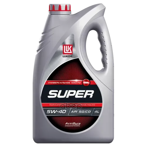 LUKOIL Масло Моторное Супер Полусинт., Sg/Cd, Sae 5W-40, 4Л.