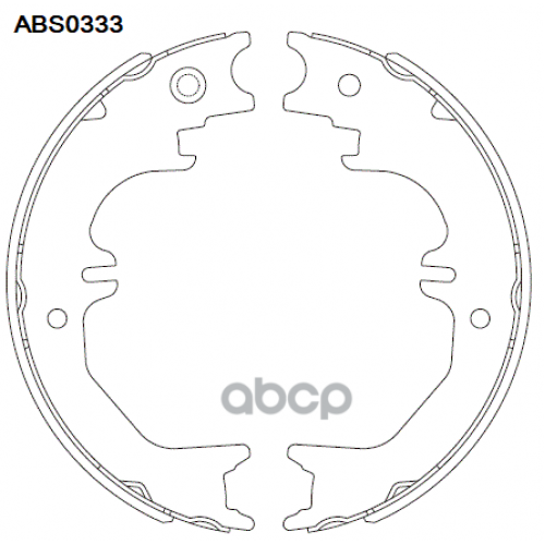Колодки Тормозные Стояночного Тормоза Зад ALLIED NIPPON 