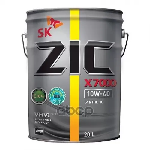 ZIC Zic X7000 10W40 (20L)_Масло Мот! Синт. Api Ck-4/Cj-4, Acea E7/E9, Volvo Vds-4.5